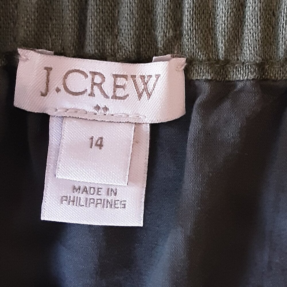 J. Crew Olive Green Mini Skirt - Picture 7 of 8